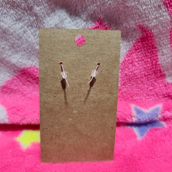 Chunky Blue Star Silver Drop/Dangle Earrings - Picture 2 of 2